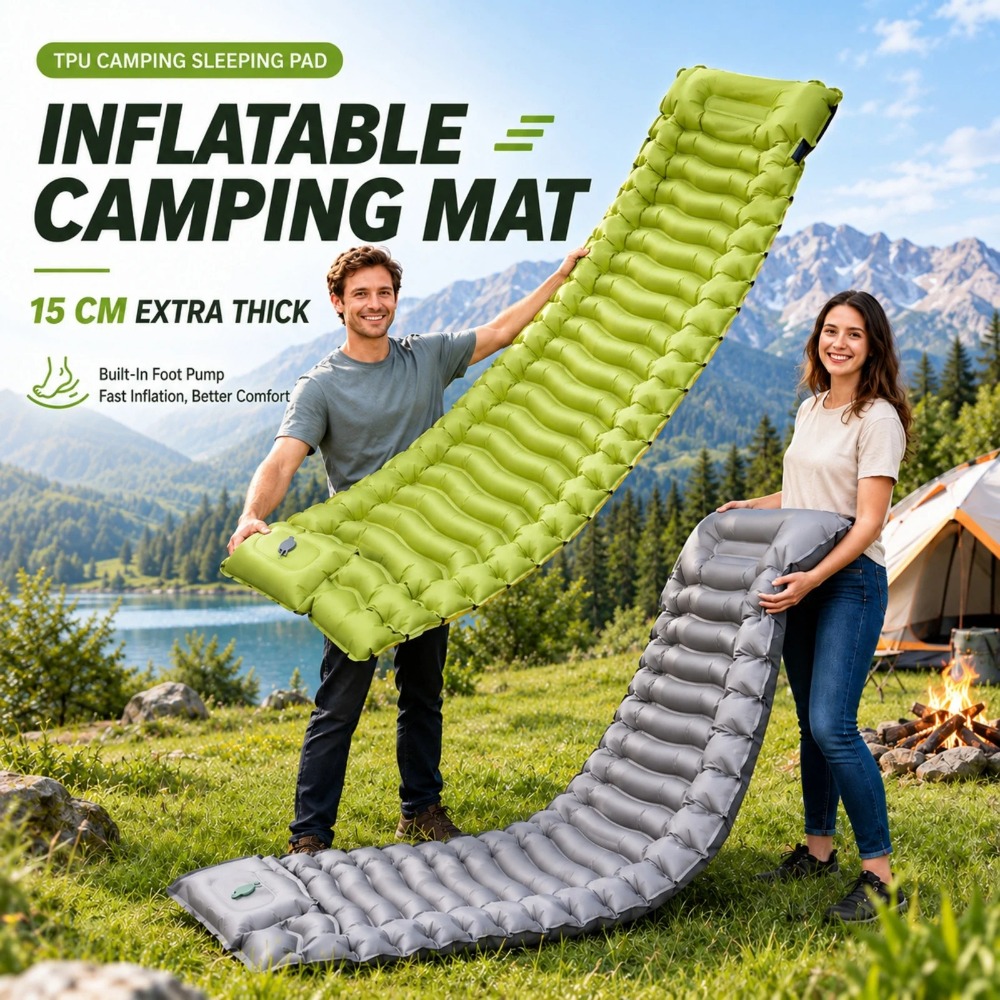 Outdoor Camping Rugs - Matelas de camping gonflable, matelas gonflable
