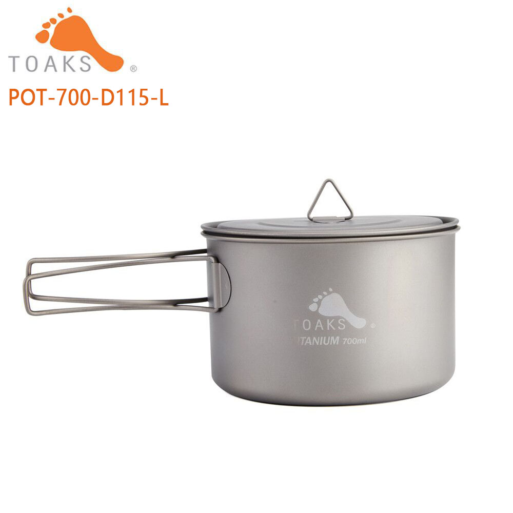 Outdoor Camping Dining Set - TOAKS Pure Titanium Camping Cookware Casseroles