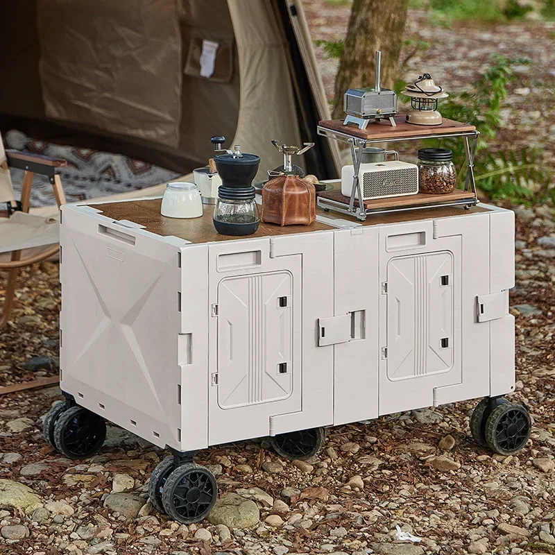 Outdoor Camping Trolley - Chariot de camping multifonctionnel pour l'extérieur,