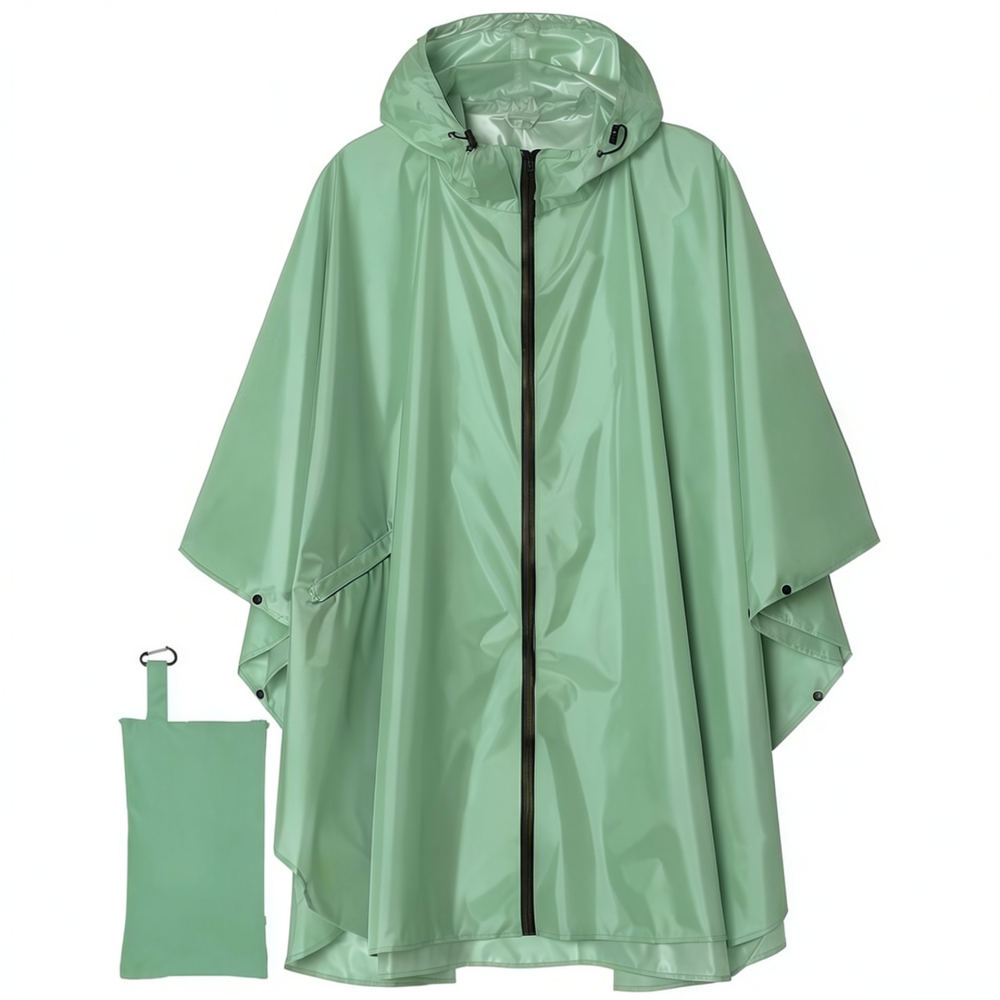 Camping Rain Poncho - Poncho de pluie imperméable et résistant,