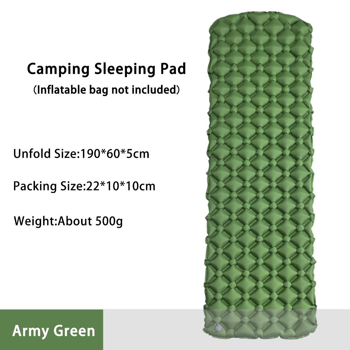 Bed Outdoor Camping - Matelas gonflable de camping pour tente,