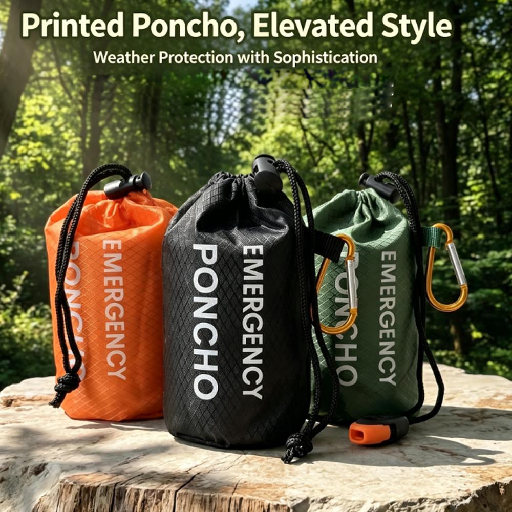 Kit de poncho de pluie d'urgen - Camping Rain Poncho avis et prix