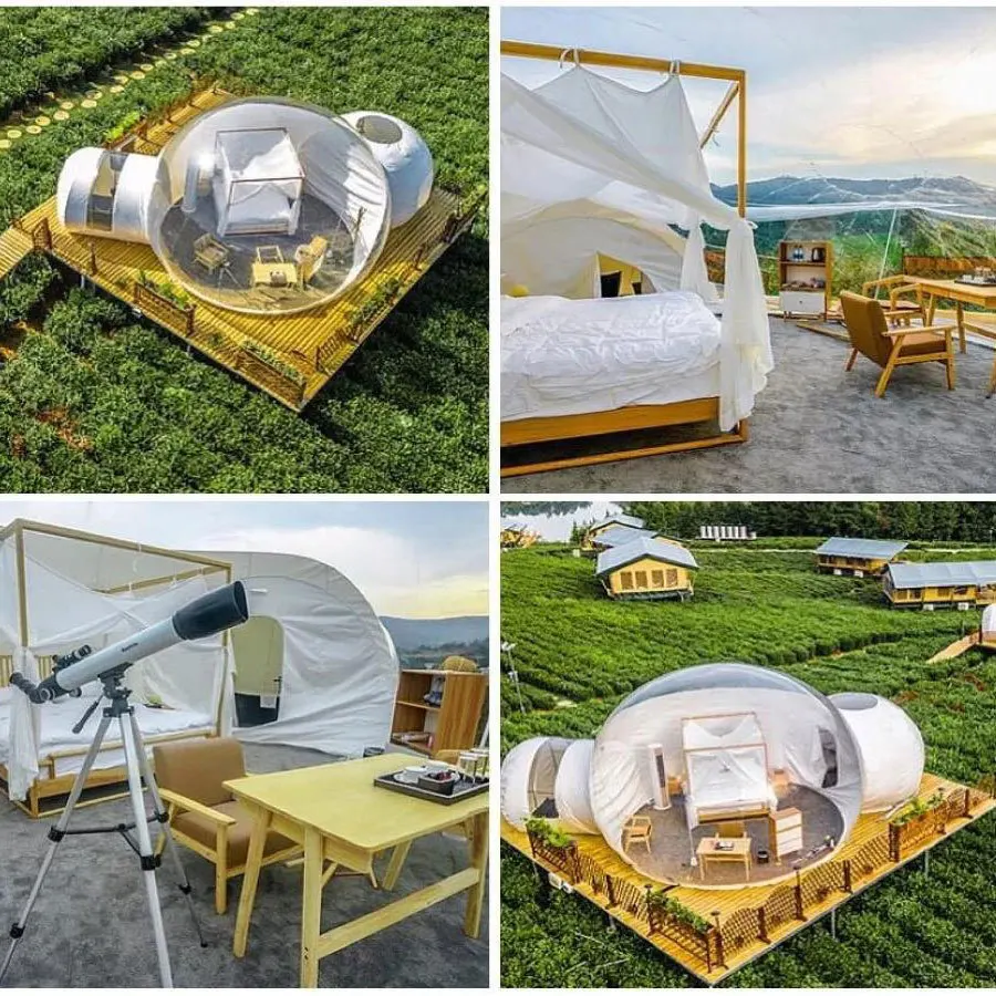 Dôme transparent gonflable sph - Outdoor Camping Exhibition avis et prix