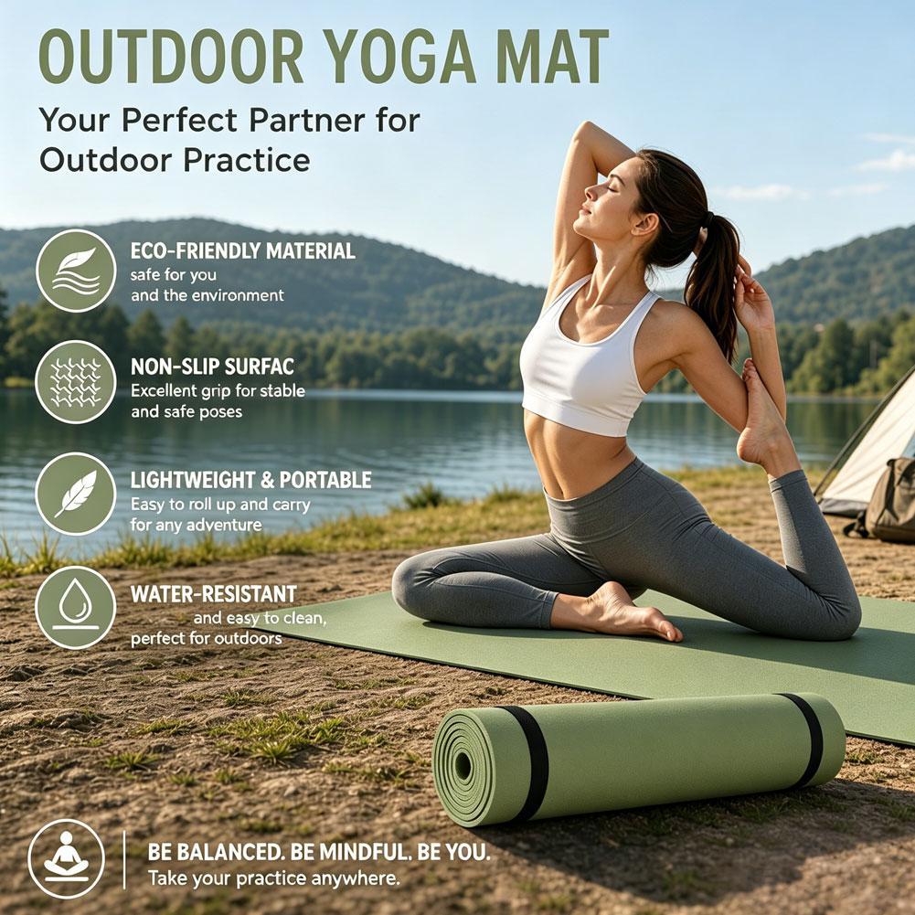 Tapis de yoga antidérapant en  - Outdoor Camping Rugs avis et prix
