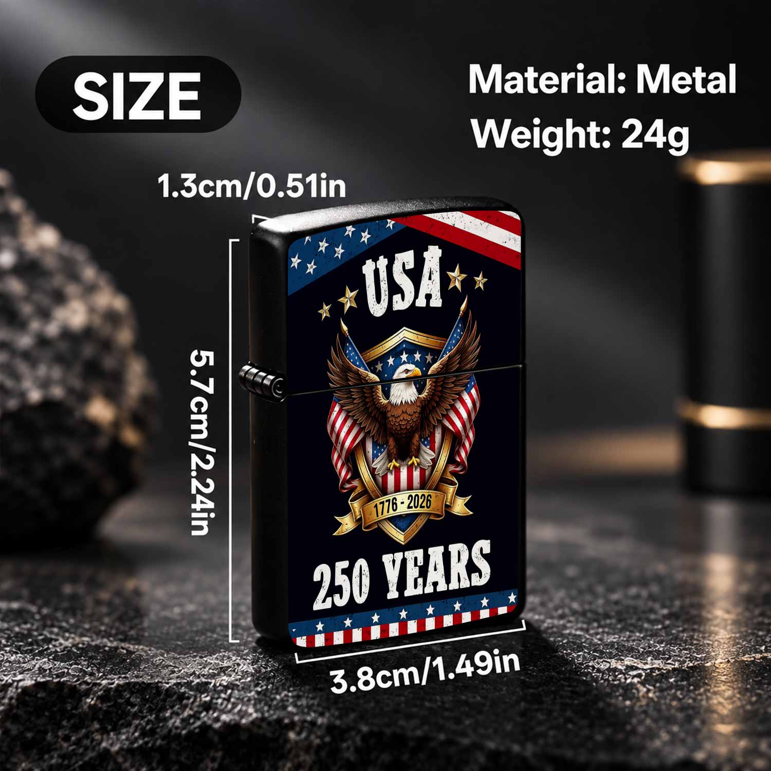 Briquet patriotique des États- - Outdoor Camping Usa avis et prix