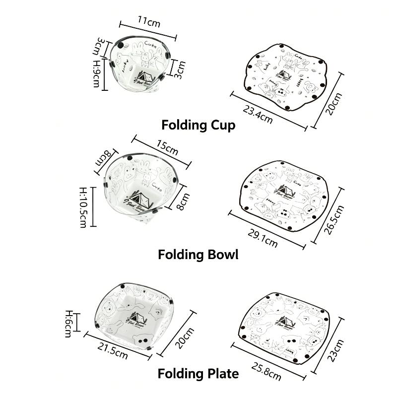 Ensemble de 1/3 pièces de bols - Outdoor Camping Dining Set avis et prix