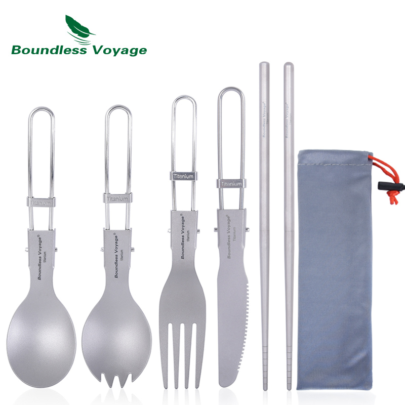 Couverts de Camping en titane, - Outdoor Camping Dining Set avis et prix