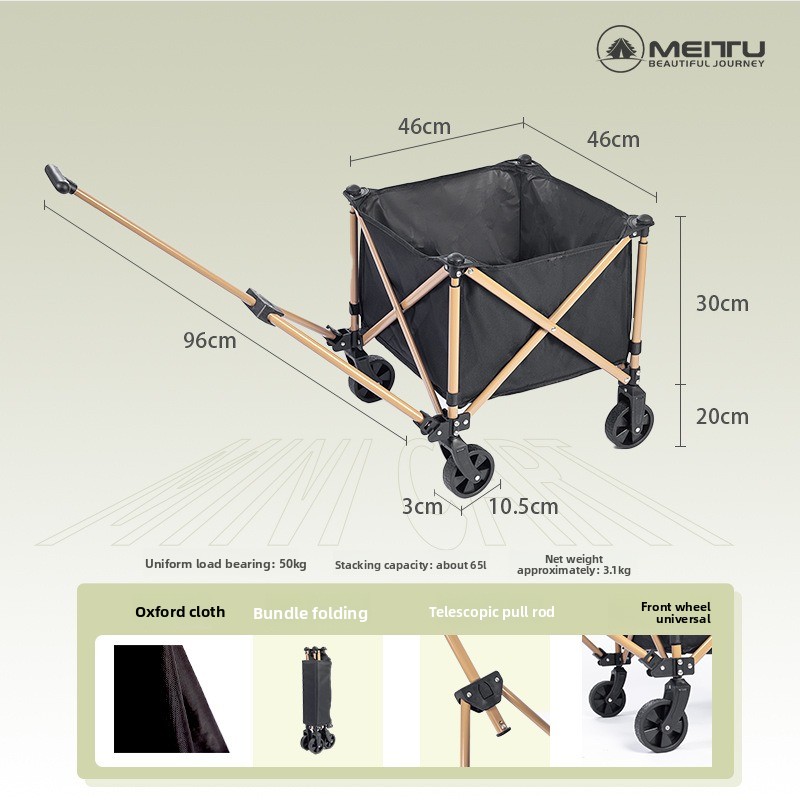 Chariot pliable d'extérieur, c - Outdoor Camping Trolley avis et prix