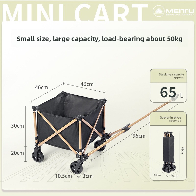Chariot pliable d'extérieur, c - Outdoor Camping Trolley avis et prix